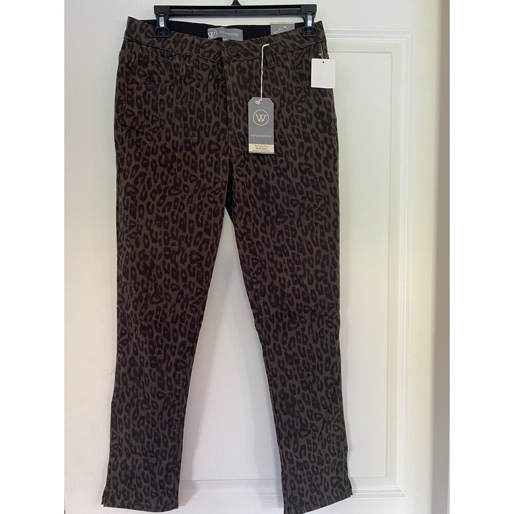 Wit & Wisdom High Waist Ankle Skinny Jeans In Brown Size 2